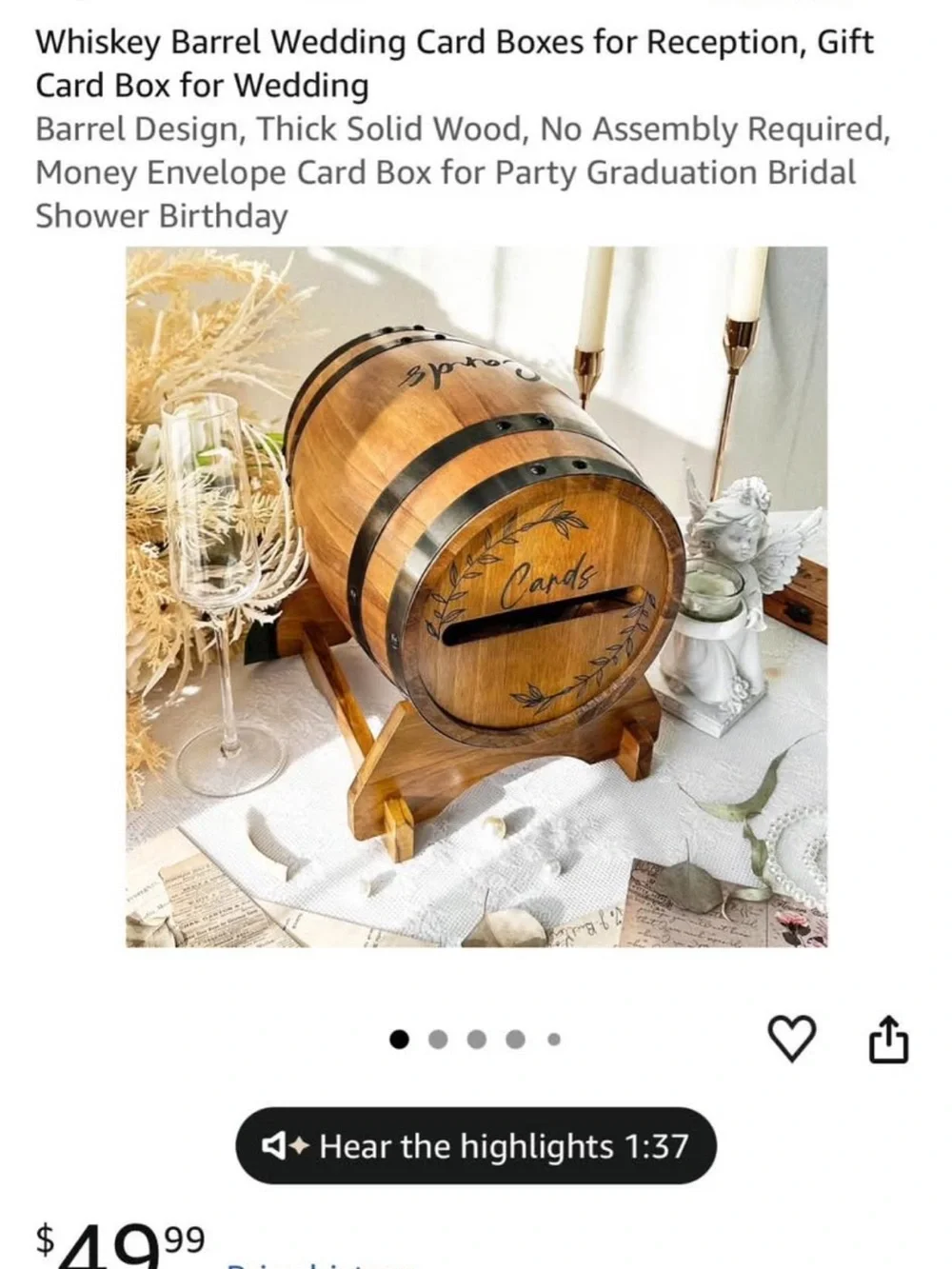 Wedding Signage and Card Box